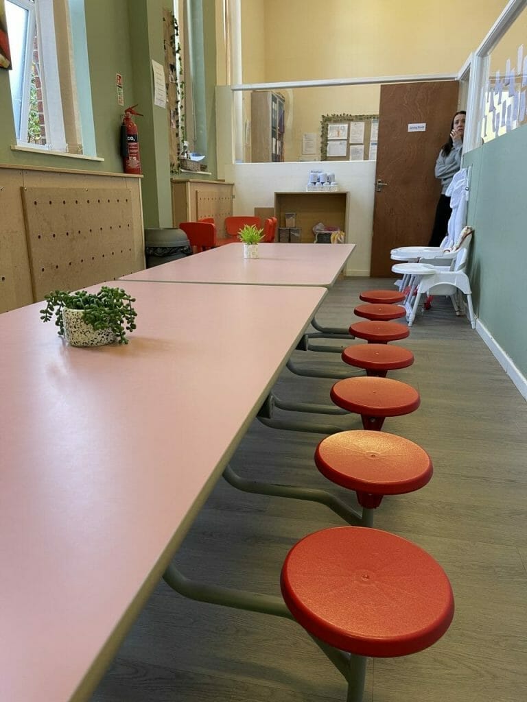 sitting table at day care hoddesdon